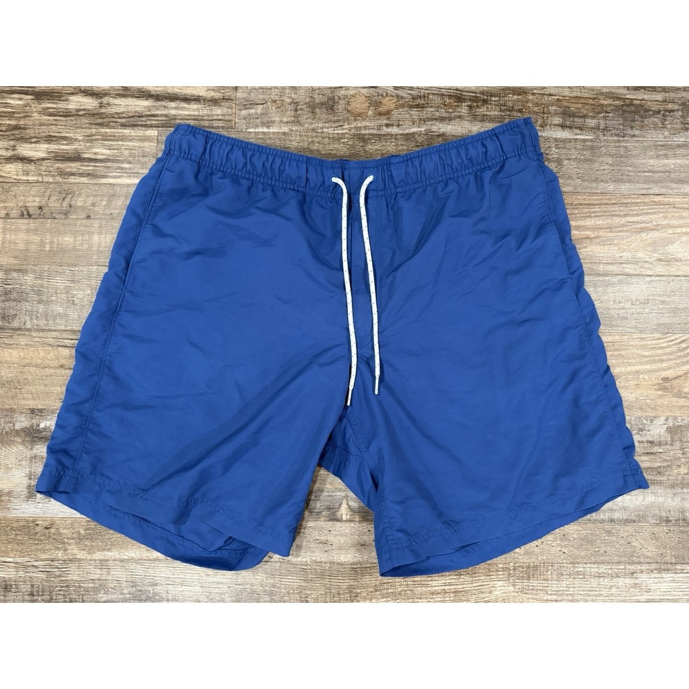 Men's Duluth Swim Board Shorts Blue Excellent XL- 3 Pockets 10" Long